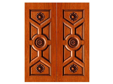 Puerta de madera, ventana de madera